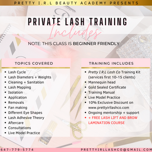 OTTAWA Lash Master Class (MAY 4 + 5 2024)- DEPOSIT ONLY